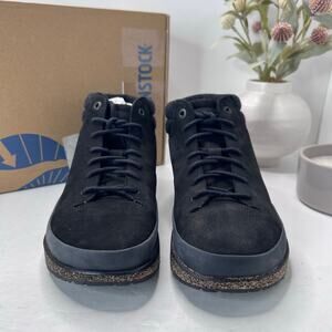 Birkenstock Honnef High Nubuck Oil Leather Boot Black 1020399 Women 7/Men 5/EU38